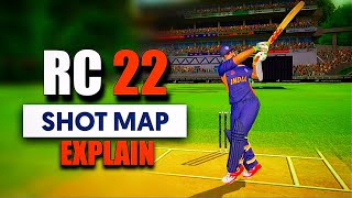 🔥 Real Cricket 22 Shot Map Explain !! Rc 22 New Batting Control !!