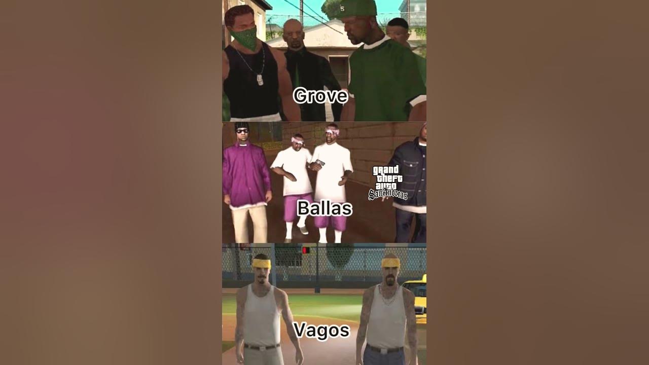 Who would win the gang war | GTA 5 vs GTA San Andreas | 1992 vs 2013 #shorts #gta #gangwar