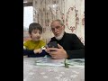 Изучения родного ЦIудахарского  языка с внуком.