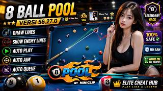 8 Ball Pool Mod Menu Versi 56.27.0 | Cheat Terbaru Auto Win 2026
