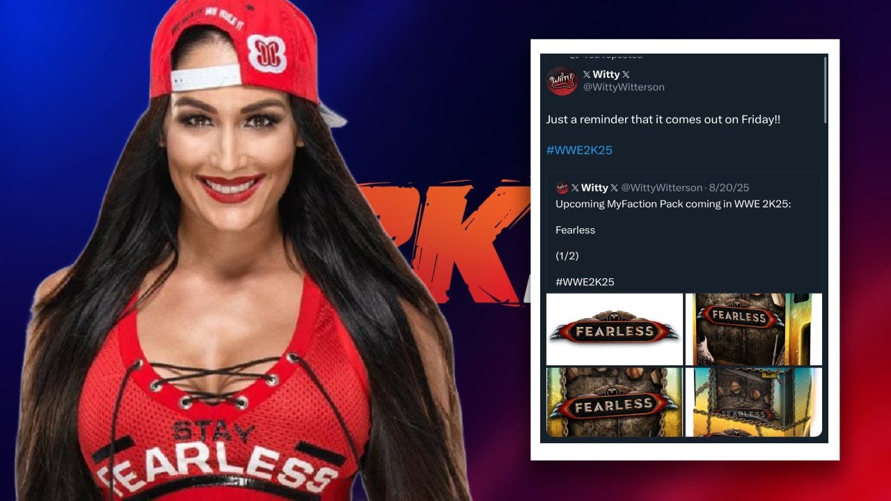 NEW LEAK FOR THE FEARLESS PACK COMING THIS FRIDAY FOR WWE2K25