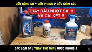 Dầu phuộc giảm xóc, dầu thắng, dầu động cơ xe khác nhau thế nào ? Đừng nhầm lẫn | Lightvspy MotoVlog