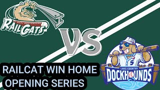 RailCats Win Home Opening Series