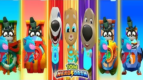 Talking Tom Hero Dash | Angela New Super Suit & Hero Angela Saving All Water Heroes | Gameplay