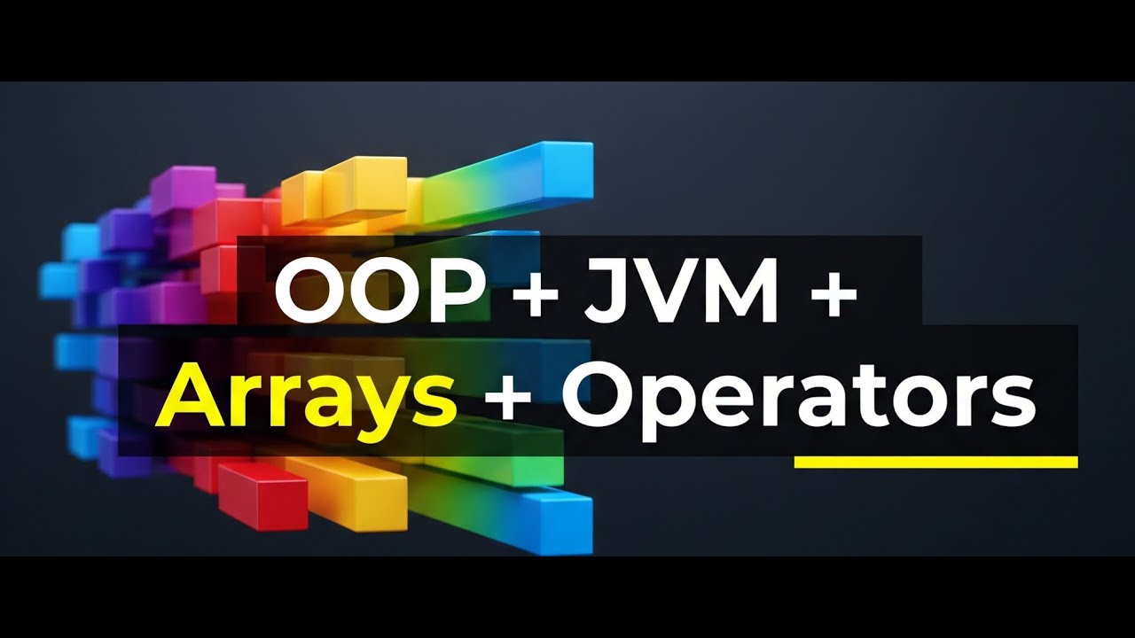 Java Full Course Part 1: OOP Concepts, JVM, Arrays, Control Flow, Operators | Core + Advanced Java