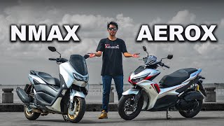 YAMAHA NMAX กับ YAMAHA AEROX เลือกคันไหนดี ?