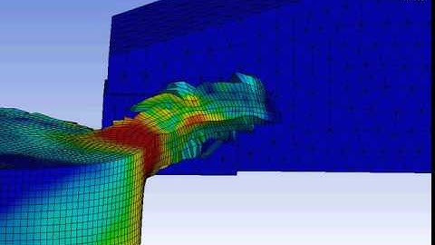 Ansys Workbench explicit dynamics turning in circumferential direction of AlSi 1045 bolt example 9