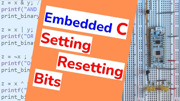 8 - Embedded C: Setting and resetting the register bits