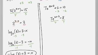 4D Solving Exponential Equations