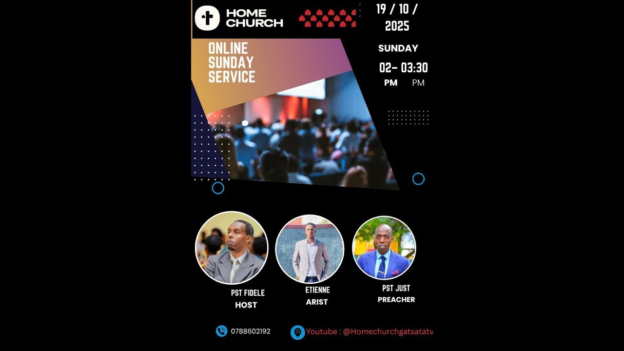 Online Sunday Service On 19 Oct 2025