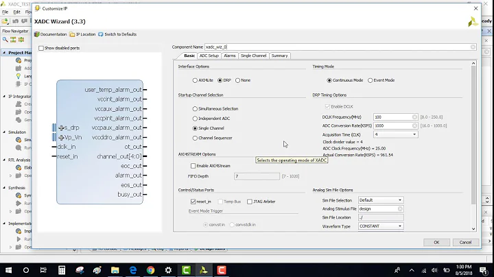 How to simulate Xilinx XADC IP?