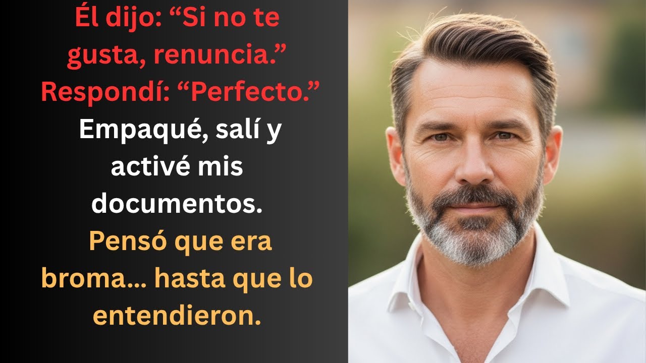 Mi director general que me a … pero mi cláusula de contrato de 85 millones de dólares los destruyó.