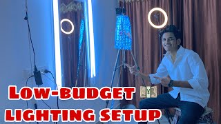 Low-budget lighting setup for reels videos || setup tour || fhone pe vlog