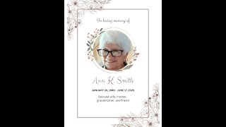 Memorial Service Ann K. Smith