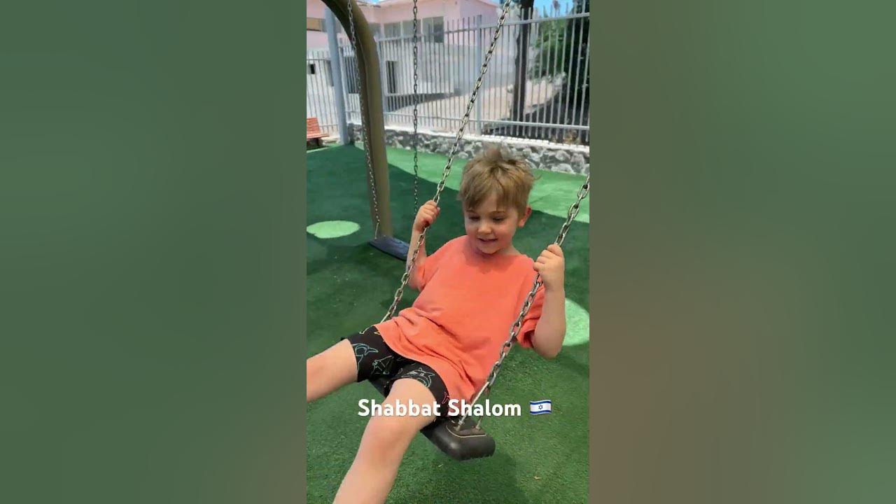 Beni: “Shabbat shalom! Abba, I’m slowing down.” That’s right folks, it’s time to slow down! #shabbat