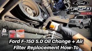 Ford F-150 5.0 Coyote Oil Change & Air Filter Replacement How-To