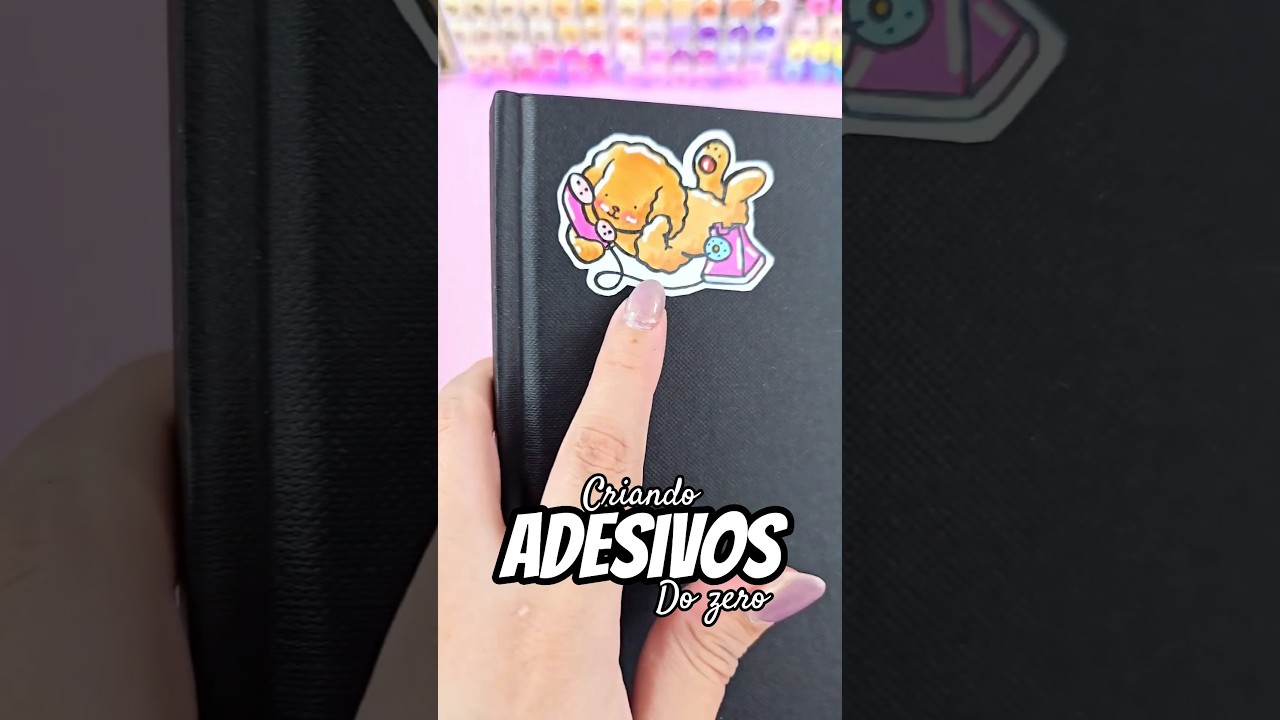 Criando adesivos para o sketchbook novo 