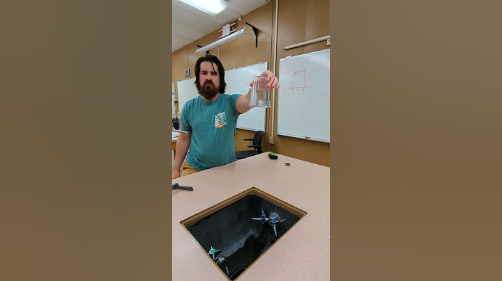 Air Holding Up Water - Physics Demo - Atmospheric Pressure
