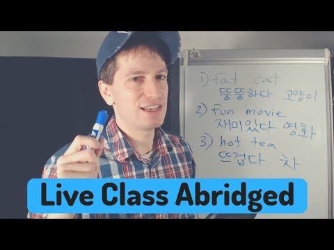 Conjugating Korean Adjectives (Descriptive Verbs) | Live Class Abridged