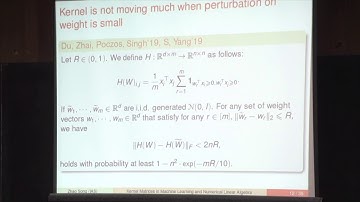 Algorithm and Hardness for Kernel Matrices in Numerical Linear Algebra...- Zhao Song