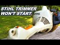 Stihl FS 55RC  trimmer won't start fix