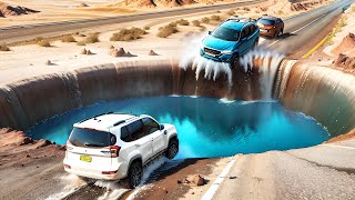 Cars vs Giant Crater | Giant Pit - BeamNG Drive - 🔥 ULTIMATE Edition Compilation