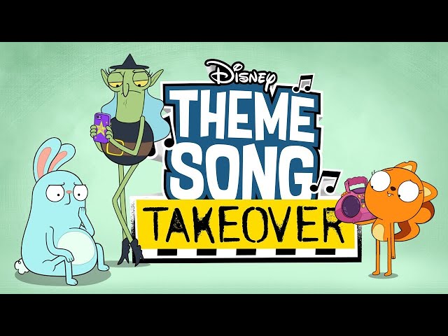 Barry, Helen, Candle & MORE Takeover Kiff's Theme Song 🎶 | Theme Song Takeover | @disneychannel class=