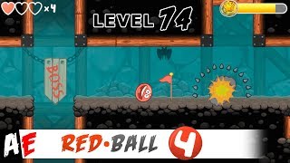 RED Ball 4 LEVEL 74 ПОДЗЕМНЫЕ ХОДЫ