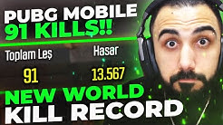 91 KILLS!! PUBG MOBILE NEW WORLD KILL RECORD!! 😮