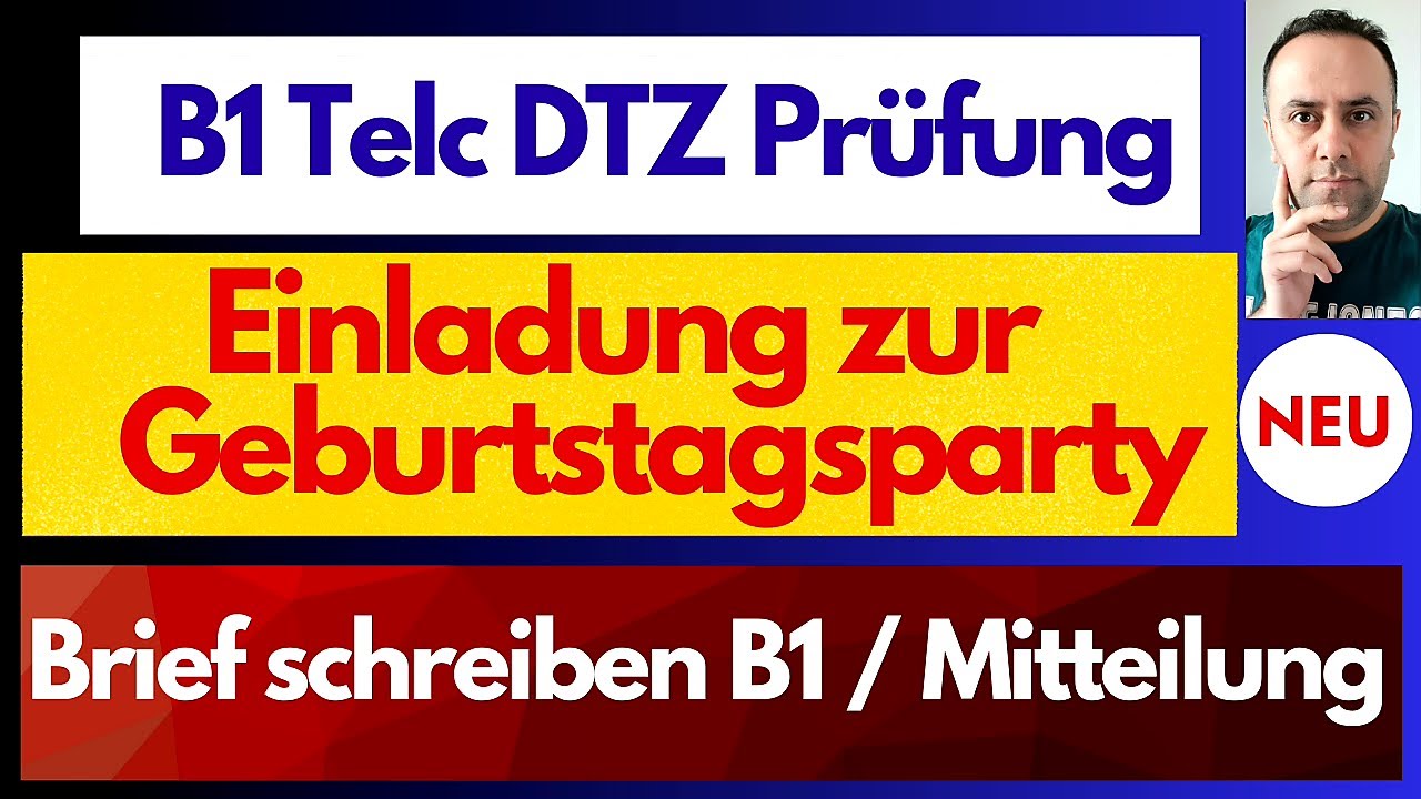 Brief Schreiben Einladung Geburtstag B1 Pdf www.youtube.com
