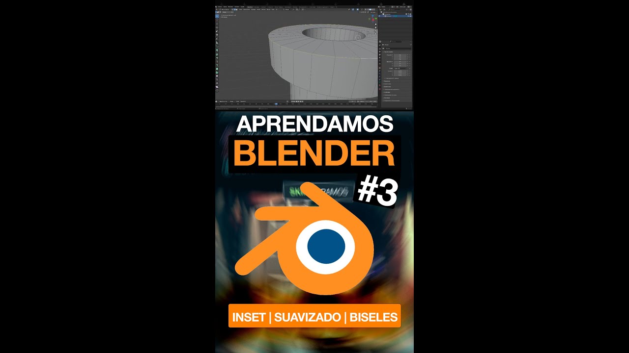 APRENDE BLENDER PASO A PASO #3 | INSET, SUAVIZAR FORMA, BISELES,  @HundsvartJarva