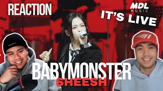 BABYMONSTER - “SHEESH” Band LIVE Concert [it's Live] || GNL REACTS