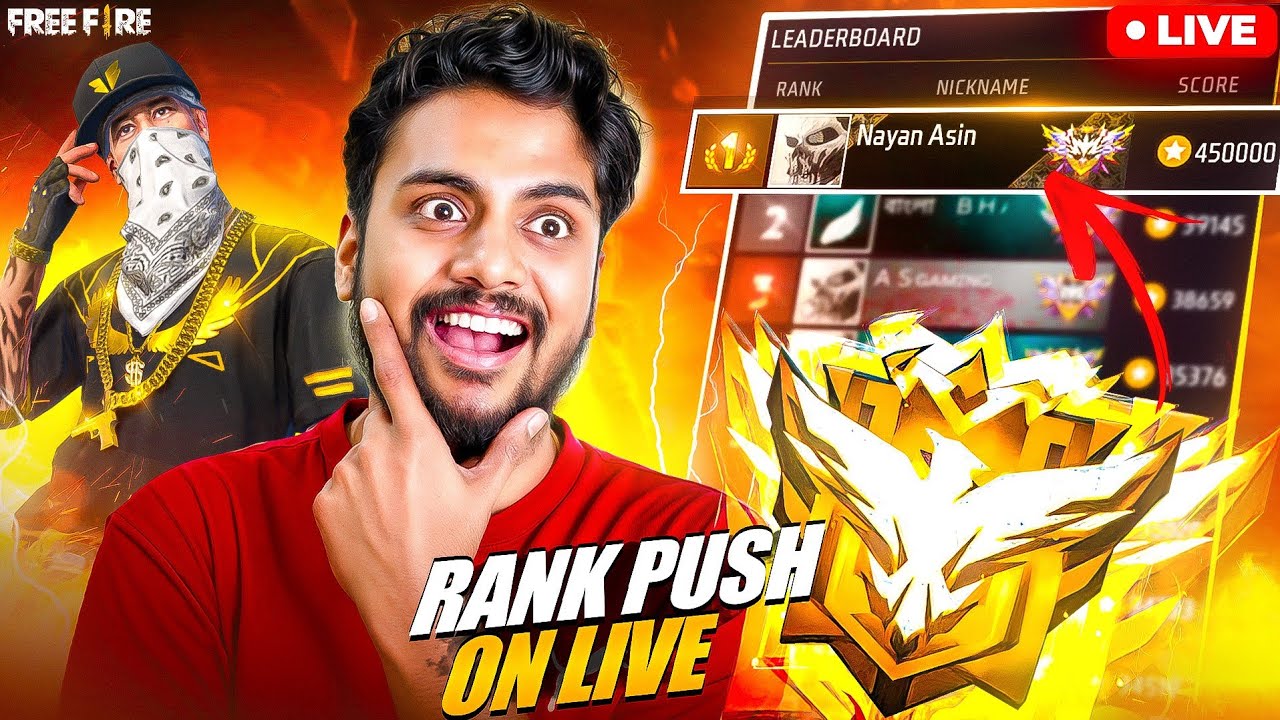 Rank Push & Custom Giveaway For Subscribers - Garena Free Fire Max ...