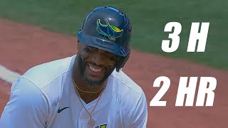 Yandy Diaz Goes 3 for 4 with 2 Home Runs vs Dodgers!