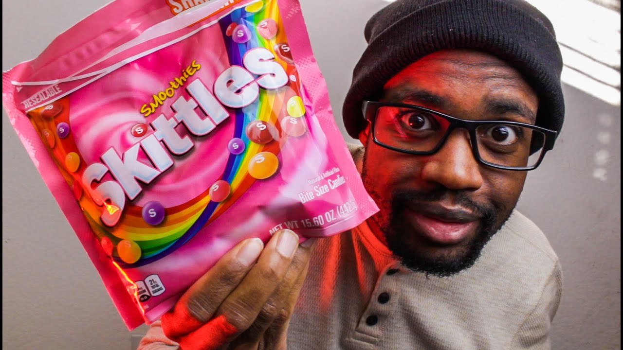ASMR EATING SKITTLES CANDY PART 13 ( Smoothie flavor again ) | ASMR TY ...
