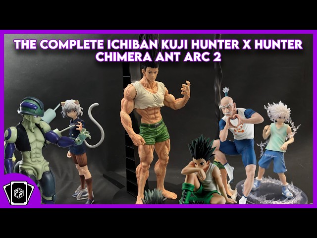 buying a whole ichiban kuji and unboxing it on camera - Hunter x