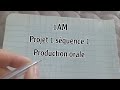 1AM Project 1 Sequence 1 Oral Production 
