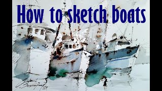 How to sketch boats