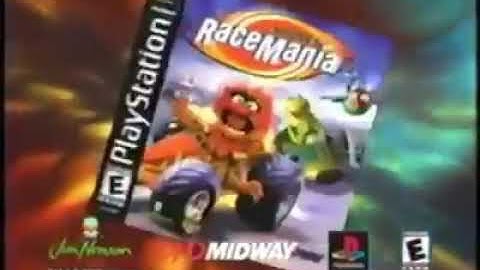 Muppet Race Mania and Monster Adventure PS1 30 Second TV Commercial 2000