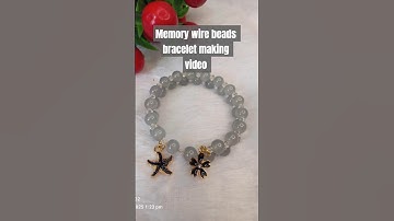 Memory wire bracelet making #diy #handmade #braceletmaking #craft #beadedbracelet #jewellerymaking