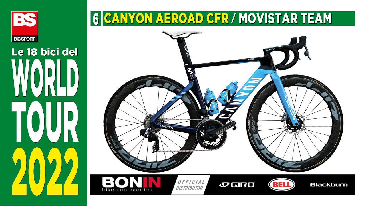 CANYON AEROAD CFR / La bici di Valverde e della Movistar: efficiente e  aerodinamica. Caratteristiche - YouTube