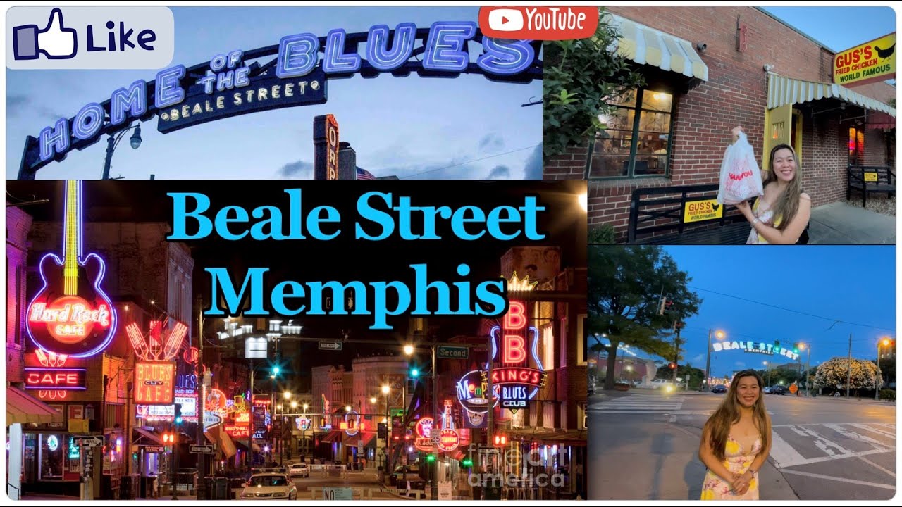 Beale Street Memphis Tennessee USA Home of the Blues+Gu’s Fried Chicken