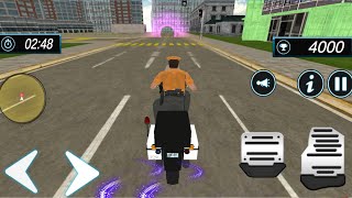 Police City Traffic Warden Duty 2019 - Police car - Bike Game - Android Gameplay screenshot 5