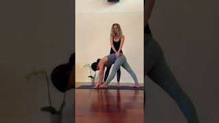 Famous Hands On Assist for Yoga: Twisting Triangle Profile