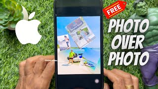 How To Put Picture Over Another Picture On iPhone (Without Using any Third Party App)