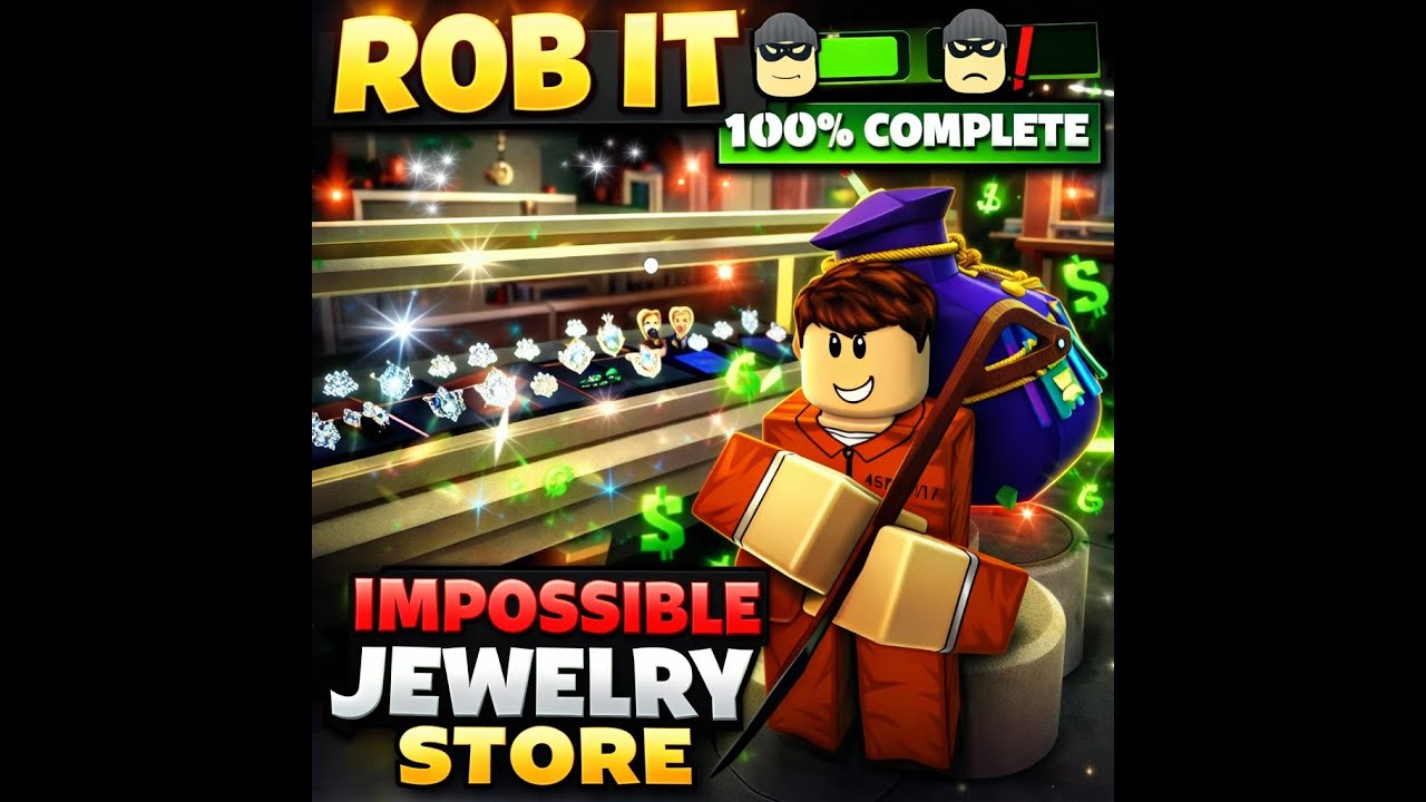 I Completed Jewlery Store SOLO on Impossible Difficulty in Rob It | Roblox