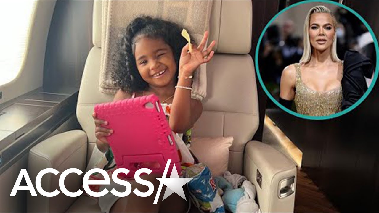 Khloé Kardashian's Daughter True Looks So Grown Up On Private Plane