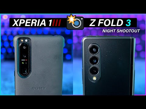 Xperia 1 III Vs Galaxy Z Fold 3 - Camera Comparison (PART 1) NIGHT