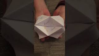 Fortune Teller Tricky word game