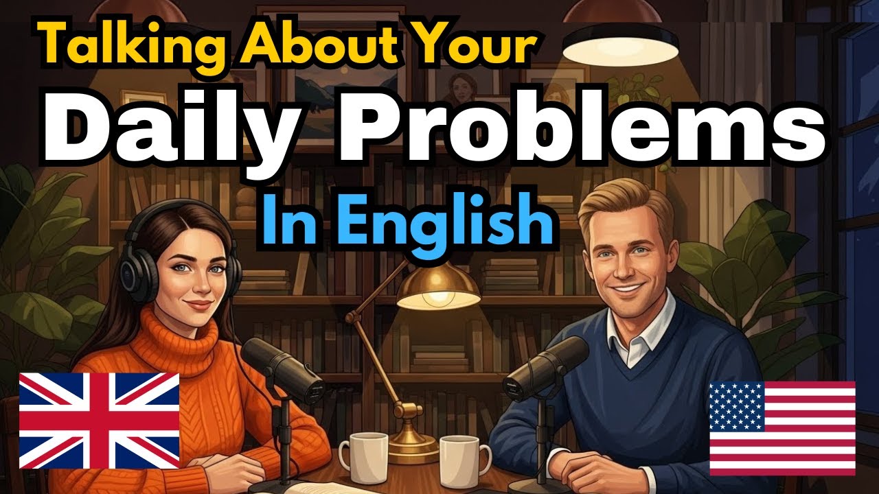 How to talk about your daily problems in English | Easy English conversation practice